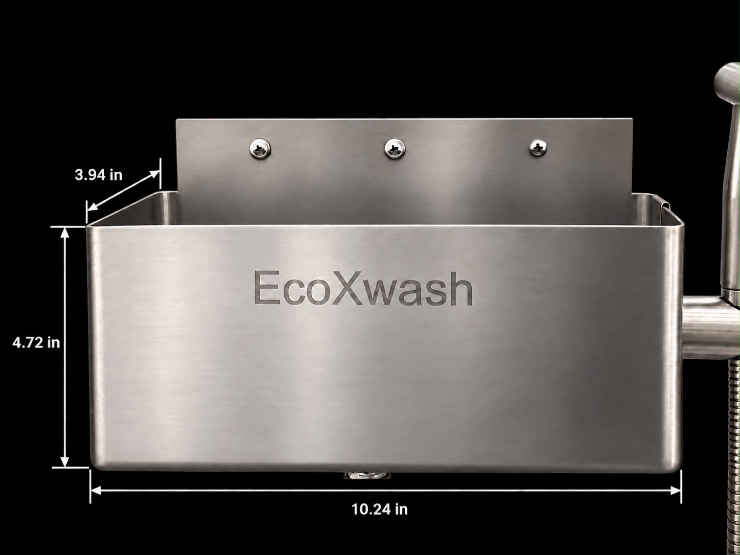 EcoXwash stainless steel basin dimensions